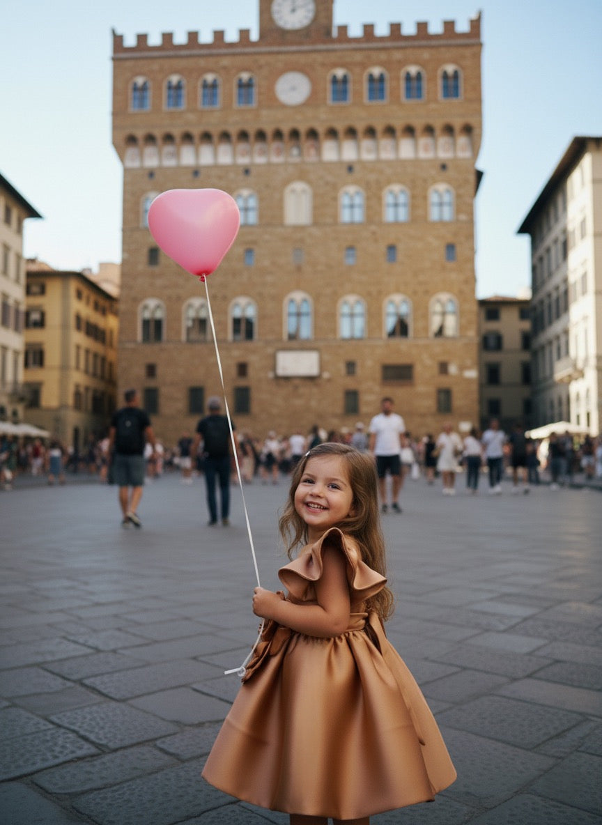 BELLA Dress satin (sold without flower)