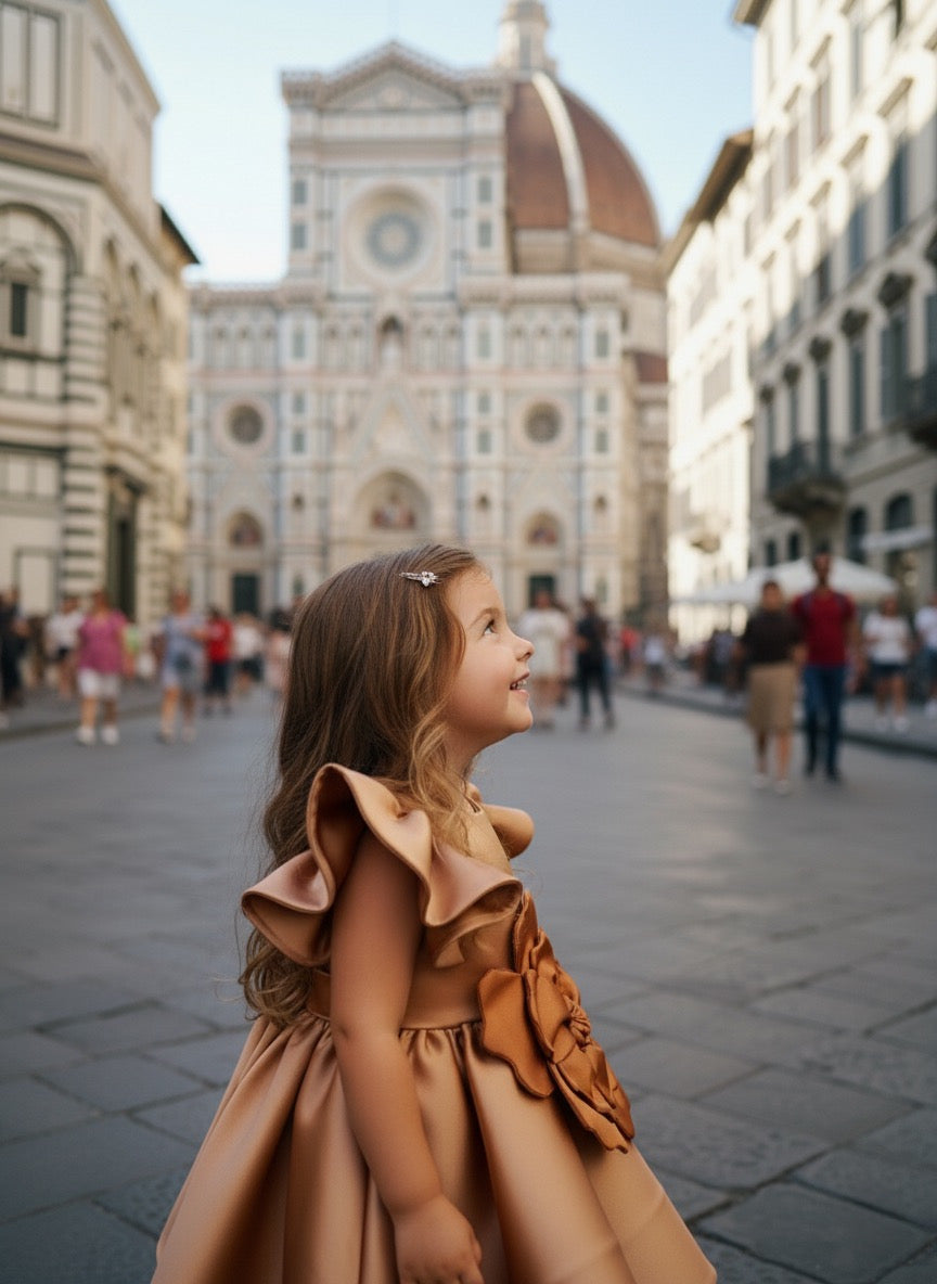 BELLA Dress satin (sold without flower)