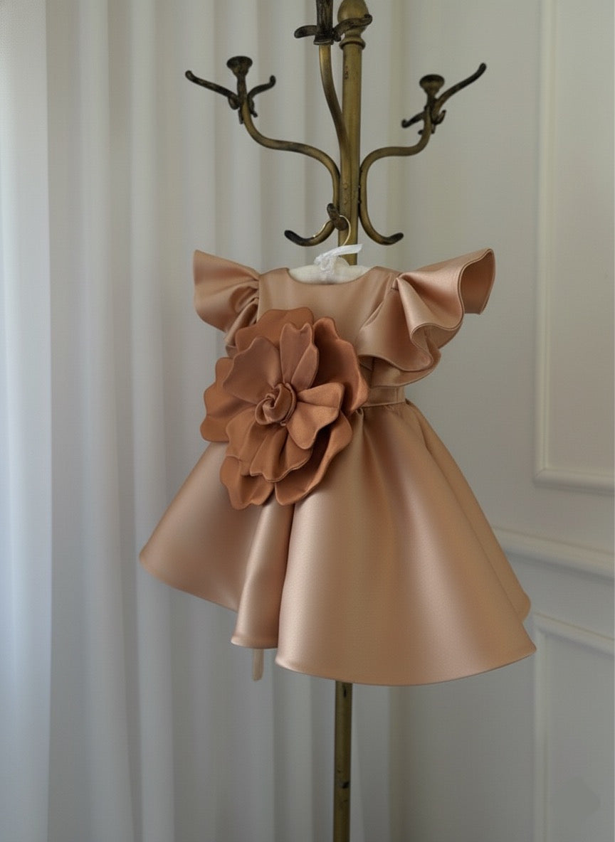 BELLA Dress satin (sold without flower)